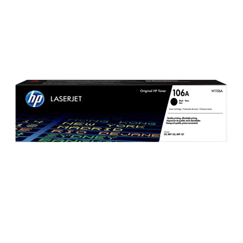 HP 106A Black Laser Toner Cartridge HP 106A Black Laser Toner Cartridge